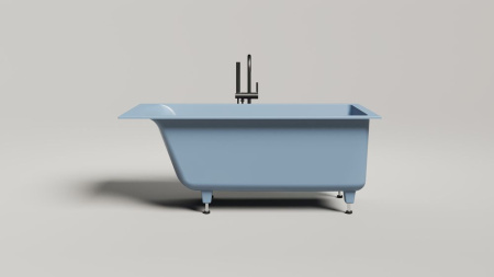 Ванна встраиваемая Salini CASCATA KIT 150x70 покраска по RAL полностью, S-Sense, глянцевый 105012GF