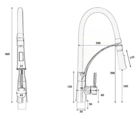 Смеситель для мойки Rea GASPAR Mat REA-B1019