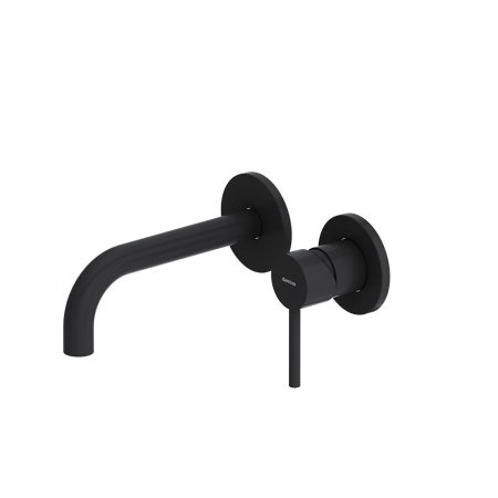 360260300 Scandinavian Pure Смеситель для умывальника Damixa монтируемый в стену, чёрный