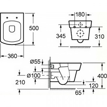 Унитаз подвесной BelBagno Mattino BB1060CH