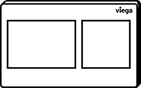 Инсталляция для унитаза Viega Prevista Dry 8524.14 792596 с клавишей смыва цвета хром