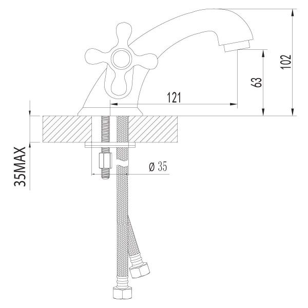 Смеситель Lemark Standard LM2106C для раковины