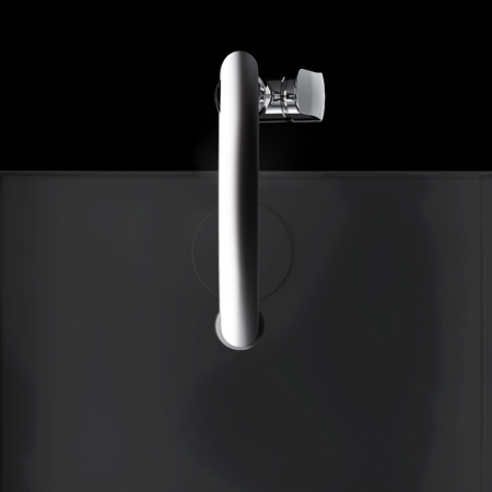 F8007825 Like, Смеситель для кухни AM.PM с каналом для питьевой воды и гибким изливом, черн., серый излив