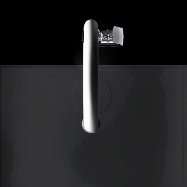 F8007825 Like, Смеситель для кухни AM.PM с каналом для питьевой воды и гибким изливом, черн., серый излив