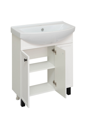 Тумба под раковину Runo белая (под умывальник Best 75 ) Римини 75 (00-00001255)