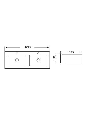 Раковина врезная WeltWasser WW SK DEILBACH 7508-120