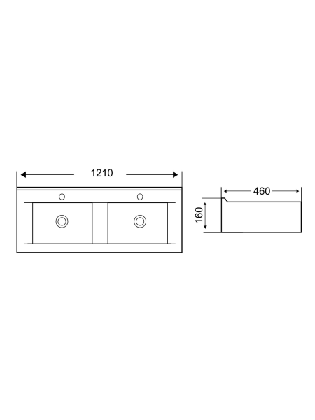 Раковина врезная WeltWasser WW SK DEILBACH 7508-120