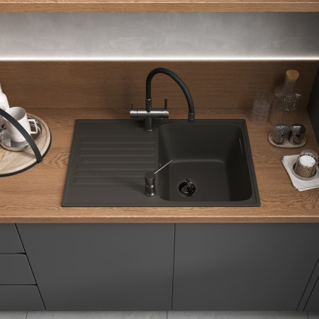 Кухонная мойка Reflection Bolero RF0574BL, черный