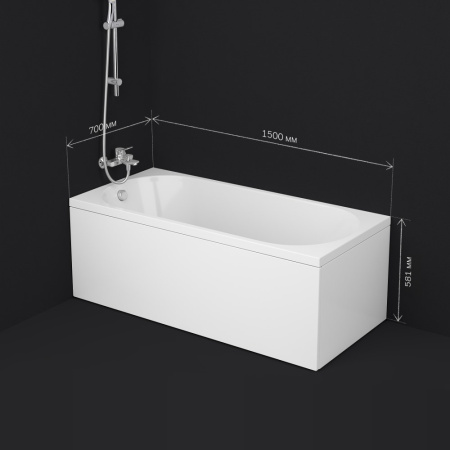 W94A-150-070W-A1 X-Joy Ванна акриловая AM.PM 150х70
