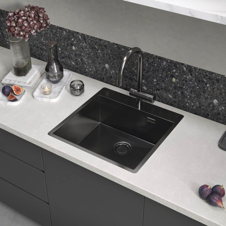 Кухонная мойка Reflexion Iseo RX2250BL оружейная сталь