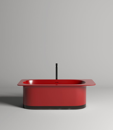 Ванна отдельностоящая Salini NINFEA 180x82, S-Stone, матовый белый 102721M