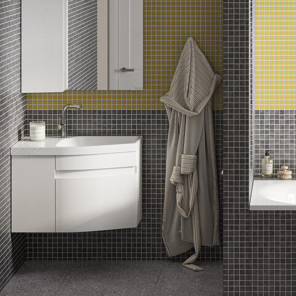 Тумба под умывальник Belux подвесная Токио 80-01 Белый глянцевый