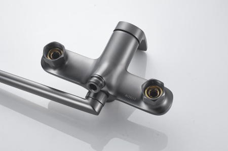 Смеситель для ванны Shevanik S8522T, оружейная сталь