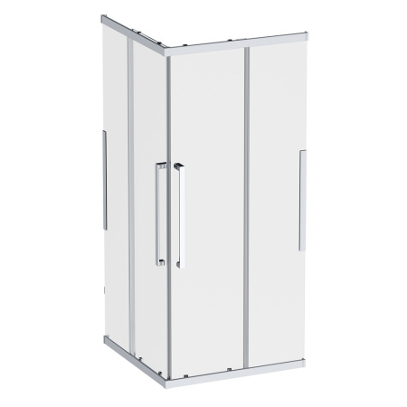 W84G-403-9090-MT Душевое ограждение AM.PM Func Square Slide 90х90, мат хром, прозрачное