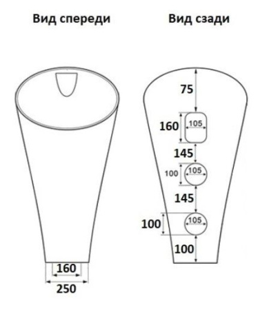 Умывальник напольный CeramaLux WK8100-1