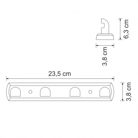 Кронштейн настенный WasserKRAFT Kammel K-8374