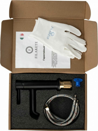 Cмеситель для раковины FILARETE Roun FL5020 (Черный матовый)