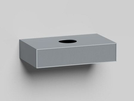 Подвесной модуль Salini Armonia 900x200 с вырезом под сифон, сталь, 27A.1.900.200.11.1