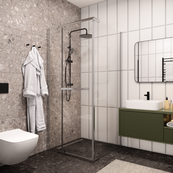 Душевой уголок Cerutti SPA MIMI ZQ91T без поддона 90x90x195