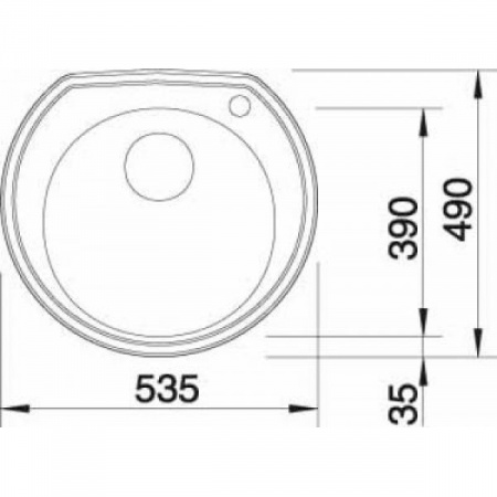 Мойка BLANCO RONDOVAL 3 1/2 полированная