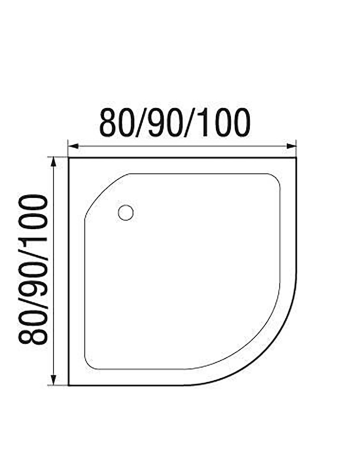 Душевая кабина River NARA LIGHT 100/15 MT 1000х1000х2100мм