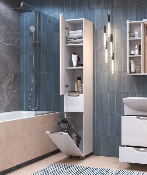 Пенал для ванной комнаты (30см) VIGO Callao  pn.CAL.30, белый