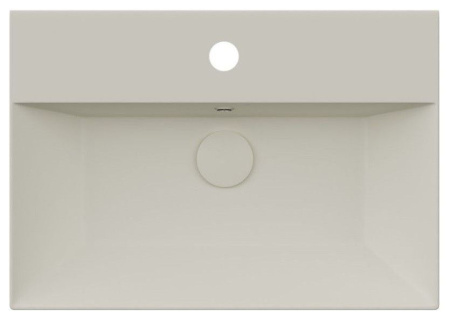 Раковина ISVEA SistemaZ Frame накладная 600*420*132 1 цвет слоновая кость матовый 10SF50060SV-2K