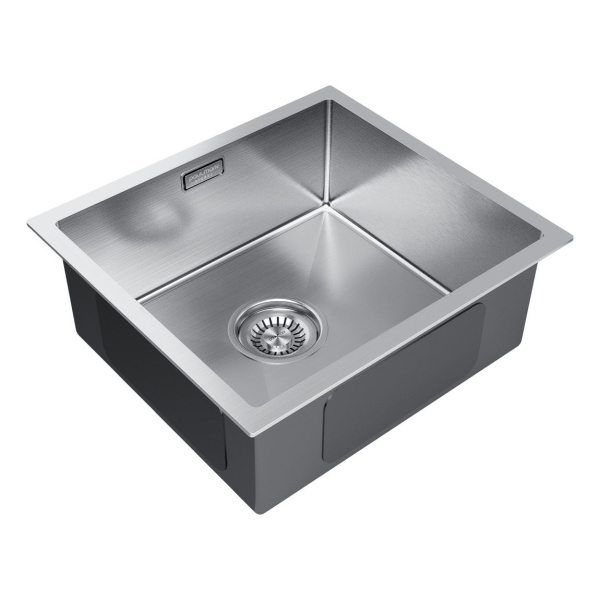 Мойка Paulmark ALLER 44 UNI PM904444-BS 440х440х200 мм, нержавеющая сталь AISI 304, нержавеющая сталь