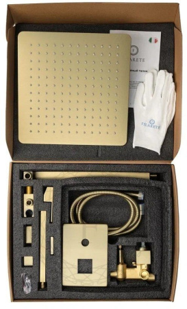 Душевая система скрытого монтажа FILARETE Fing FL1043 (Матовое золото)