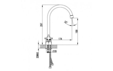 Cмеситель для мойки Kaiser Crystal 28133