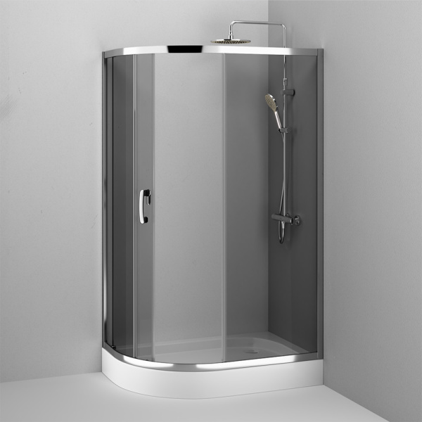 W83UG-302U120CG Like Solo Slide 120 Душевое ограждение AM.PM Like 120x80, стекло тонированное, профиль хром глянцевый