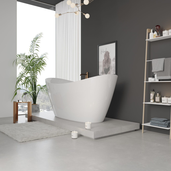 Ванна AQUAme акриловая отдельностоящая AQM3504GW