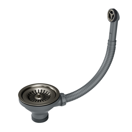 Слив с круглым переливом Paulmark PM6022-GM