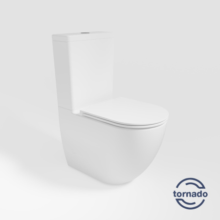 Унитаз-компакт Vincea Tornado Globo VT2-14T, белый, ультратонкое сиденье soft-close, P-trap