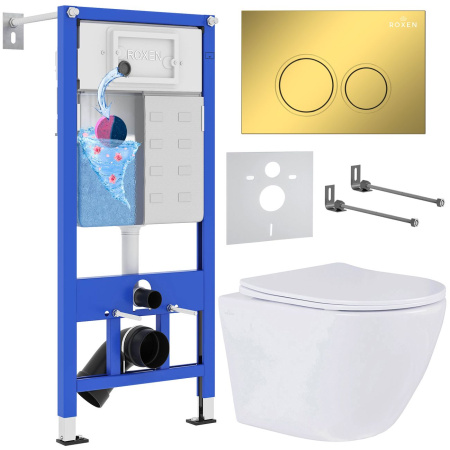 Комплект 6 в 1 Roxen StounFix Dual Fresh 968010 (состоит из: 710200, Santi 410260G, 530185-01)