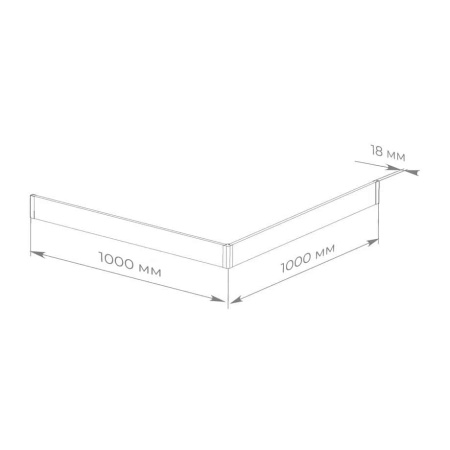 Экран для поддона Taliente FPSE-ST-100W 100х100