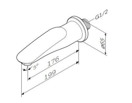 Излив на ванну AM.PM Sensation F3070000