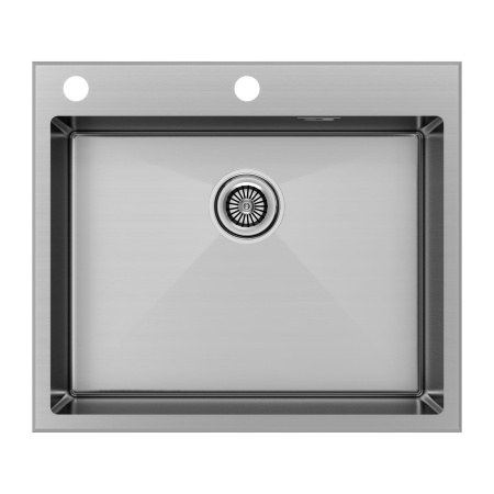 Мойка Paulmark KRONER-EDGE 59 PM775951-BS 510х590х200 мм, нержавеющая сталь, брашированная нержавеющая сталь