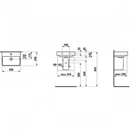 Раковина Laufen 8159610001041