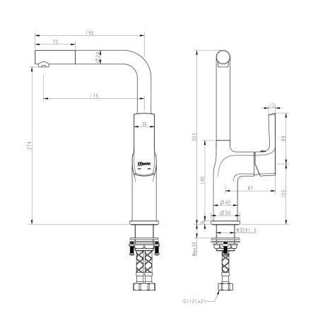 Смеситель Lemark Ursus LM7205BLR для кухни