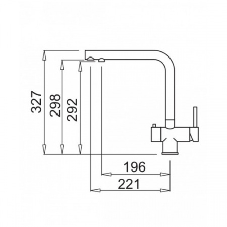 Смеситель для мойки Elleci T 01 G68 Bianco Titano MGKT0168