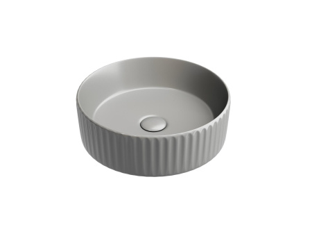 Умывальник чаша накладная круглая Ceramicanova Element 360*360*115мм, антрацит матовый, CN6057MH
