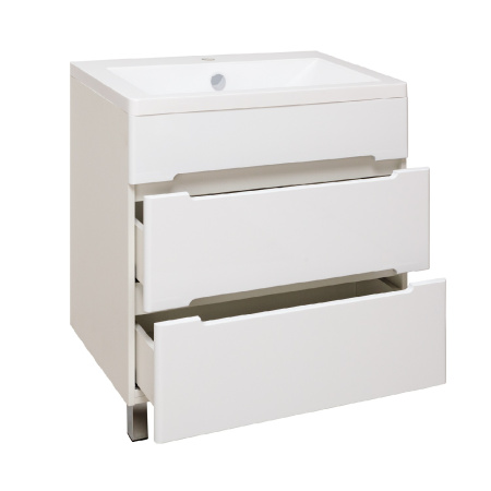 Тумба под раковину Runo напольная 2 ящика (под умывальник Omega 60) Парма 60 (00000001139)