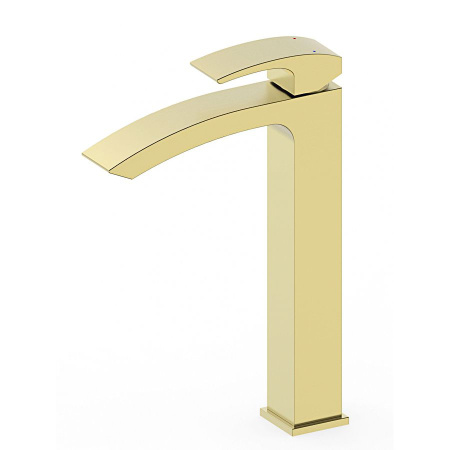 Смеситель для раковины высокий WONZON & WOGHAND, Брашированное золото (WW-88239009-BG)
