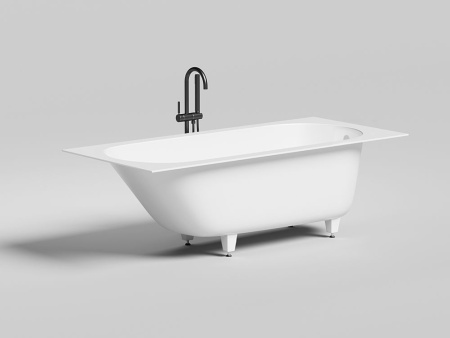 Ванна встраиваемая Salini ORNELLA 180x80, S-Sense, матовый белый 102312M