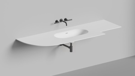 Раковина столешница Salini ONDA FLOW OVAL 72, белый, 14022042MN