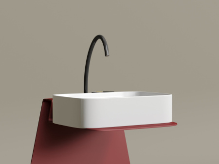 Умывальник чаша накладная прямоугольная Ceramicanova Element 605*380*150мм, белый матовый, CN6053MW