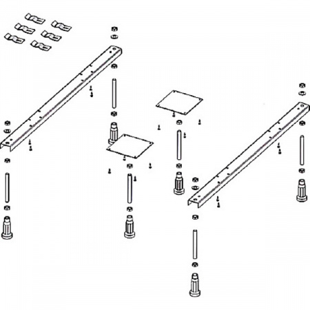 Ножки для ванны Riho Special Plus с двумя доп опорами