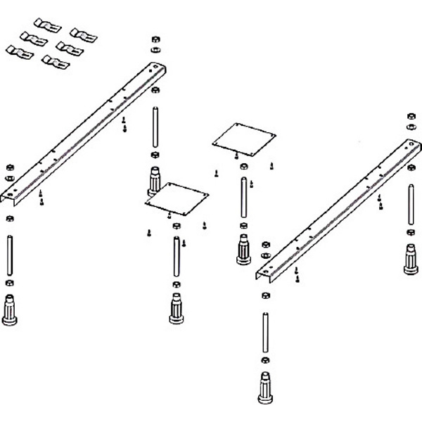 Ножки для ванны Riho Special Plus с двумя доп опорами