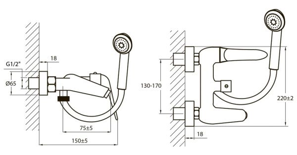 Смеситель для ванны Ahti Karjala KJ405001